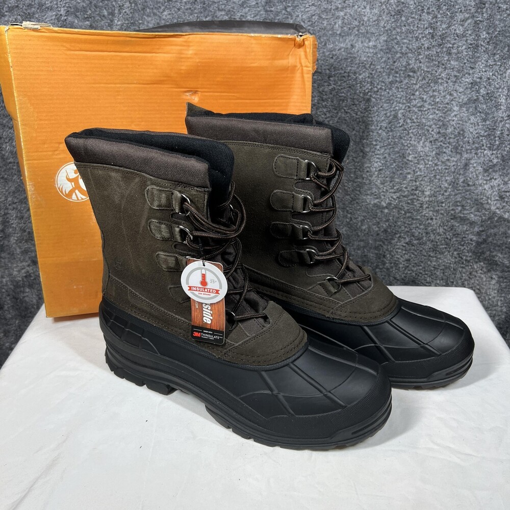 Northside Boots Mens Size 12 Brown Timber Crest Polar Insulated Thinsulate